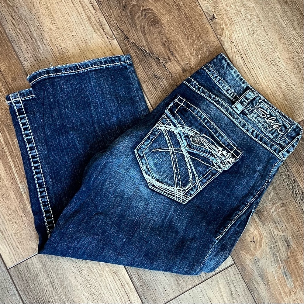 Silver jeans Suki surplus capri size 34